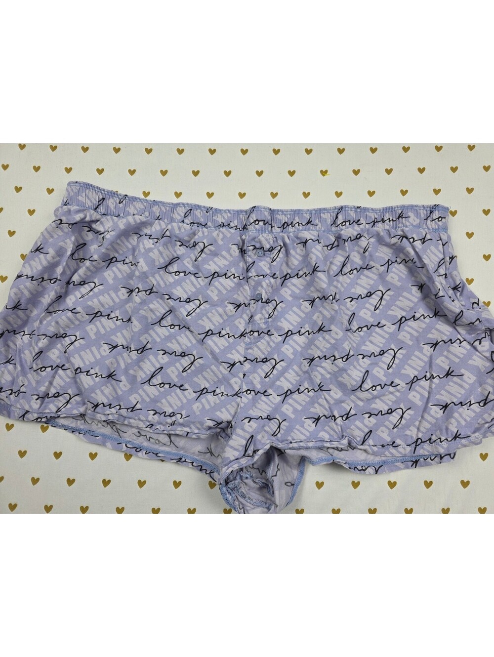 Victorias Secret PINK Logo 2XL XXL Sleep Shorts Boxers Pajama Bottoms